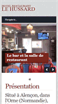 Mobile Screenshot of lehussard-alencon.com